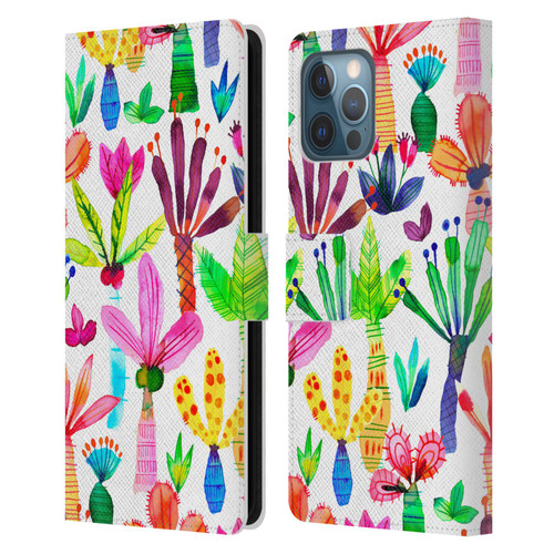 Ninola Summer Patterns Palms Garden Leather Book Wallet Case Cover For Apple iPhone 12 Pro Max