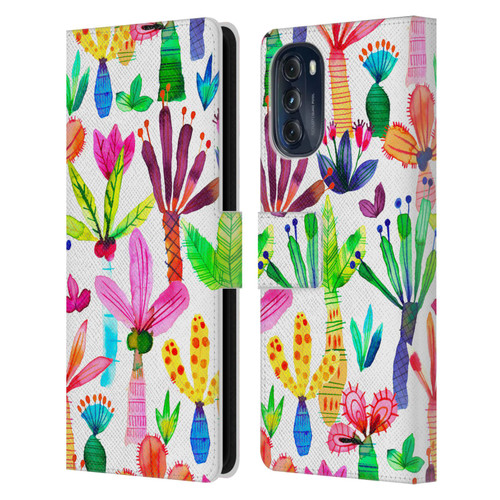 Ninola Summer Patterns Palms Garden Leather Book Wallet Case Cover For Motorola Moto G (2022)