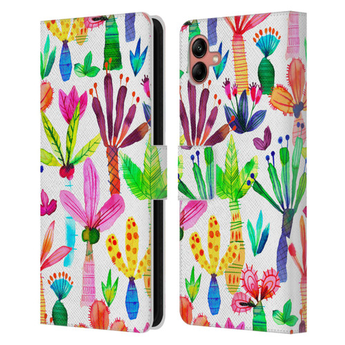 Ninola Summer Patterns Palms Garden Leather Book Wallet Case Cover For Samsung Galaxy A04 (2022)