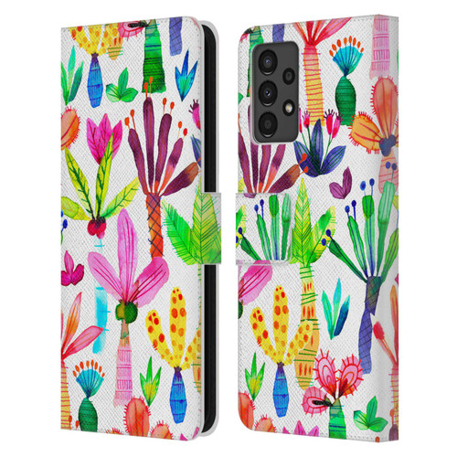 Ninola Summer Patterns Palms Garden Leather Book Wallet Case Cover For Samsung Galaxy A13 (2022)