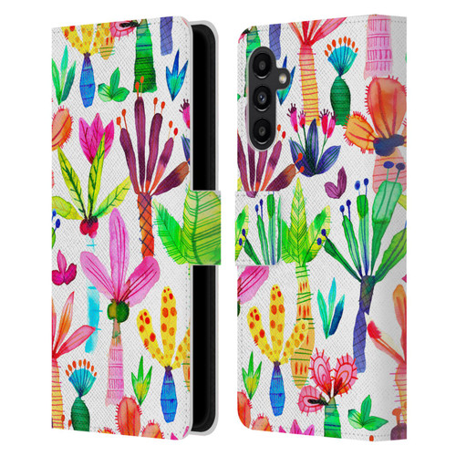 Ninola Summer Patterns Palms Garden Leather Book Wallet Case Cover For Samsung Galaxy A13 5G (2021)