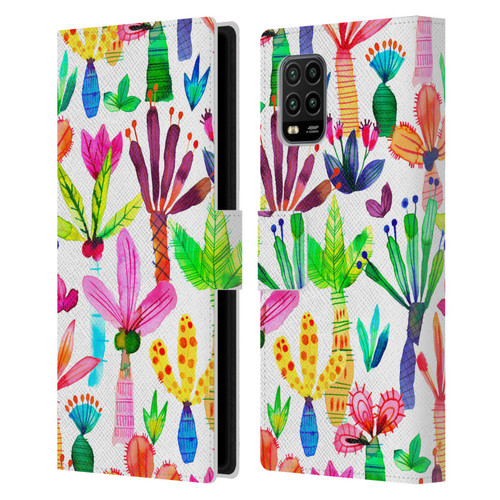 Ninola Summer Patterns Palms Garden Leather Book Wallet Case Cover For Xiaomi Mi 10 Lite 5G