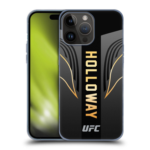 UFC Max Holloway Fighter Kit Soft Gel Case for Apple iPhone 15 Pro Max