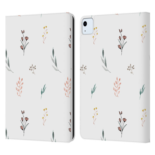 Anis Illustration Flower Pattern 2 Botanicals Leather Book Wallet Case Cover For Apple iPad Air 2020 / 2022