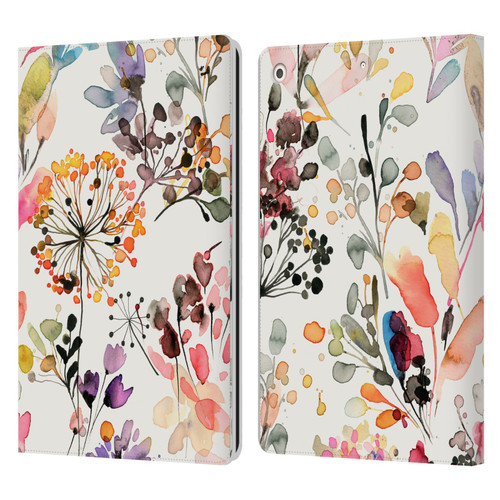 Ninola Wild Grasses Multicolor Leather Book Wallet Case Cover For Apple iPad 10.2 2019/2020/2021