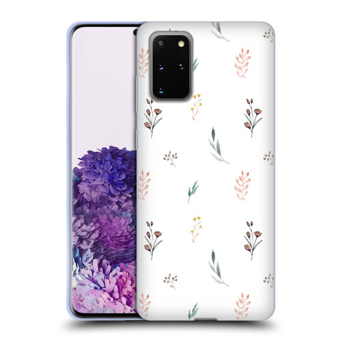 Anis Illustration Flower Pattern 2 Botanicals Soft Gel Case for Samsung Galaxy S20+ / S20+ 5G
