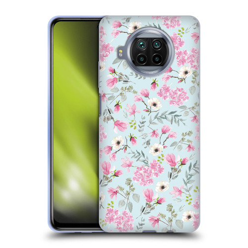 Anis Illustration Flower Pattern 2 Pink Soft Gel Case for Xiaomi Mi 10T Lite 5G