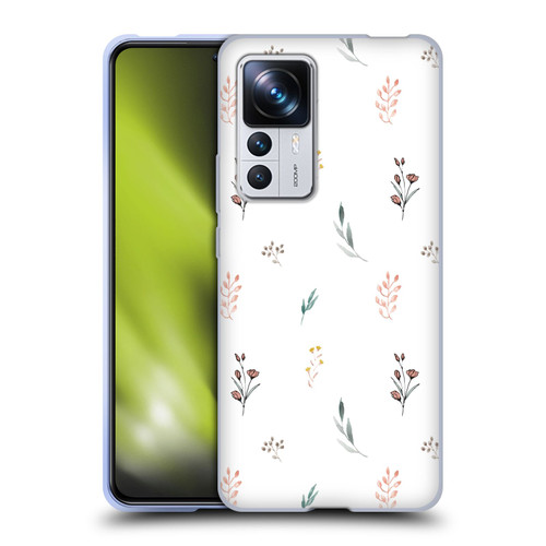 Anis Illustration Flower Pattern 2 Botanicals Soft Gel Case for Xiaomi 12T Pro