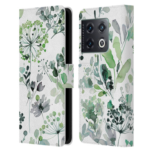 Ninola Wild Grasses Eucalyptus Leather Book Wallet Case Cover For OnePlus 10 Pro