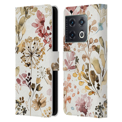 Ninola Wild Grasses Rustic Leather Book Wallet Case Cover For OnePlus 10 Pro