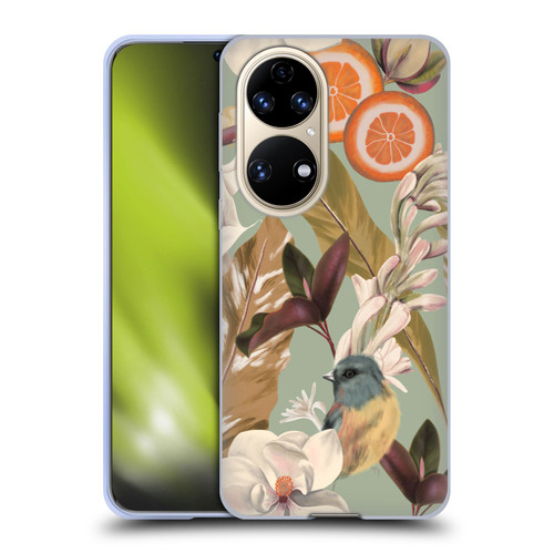 Anis Illustration Graphics New Tropical Pink Soft Gel Case for Huawei P50