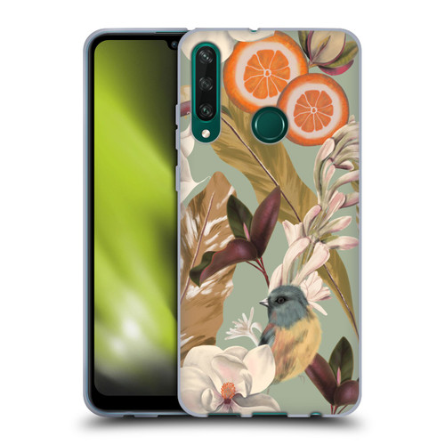 Anis Illustration Graphics New Tropical Pink Soft Gel Case for Huawei Y6p