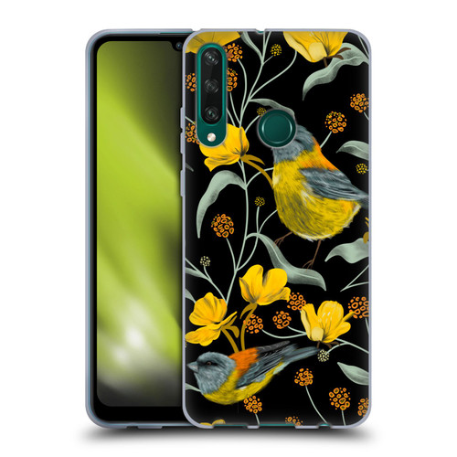 Anis Illustration Graphics Yellow Birds Soft Gel Case for Huawei Y6p