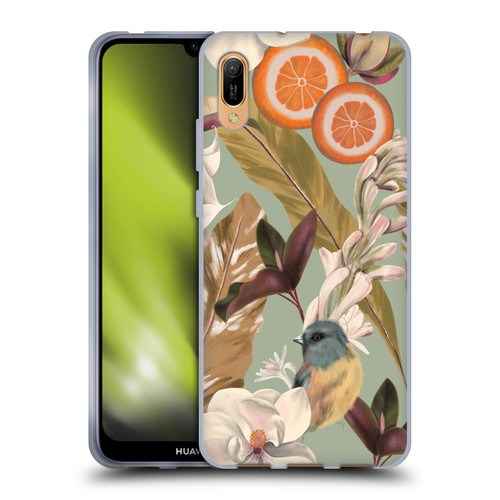 Anis Illustration Graphics New Tropical Pink Soft Gel Case for Huawei Y6 Pro (2019)