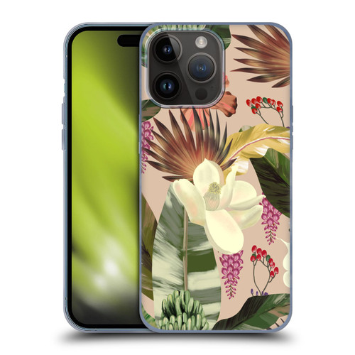 Anis Illustration Graphics New Tropicals Soft Gel Case for Apple iPhone 15 Pro Max
