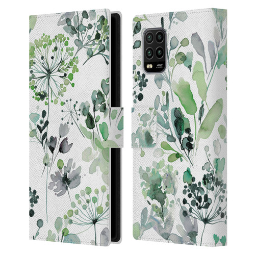 Ninola Wild Grasses Eucalyptus Leather Book Wallet Case Cover For Xiaomi Mi 10 Lite 5G