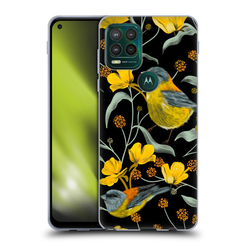 Anis Illustration Graphics Yellow Birds Soft Gel Case for Motorola Moto G Stylus 5G 2021