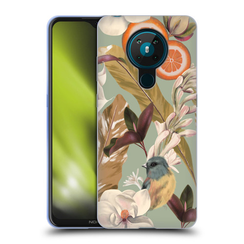 Anis Illustration Graphics New Tropical Pink Soft Gel Case for Nokia 5.3