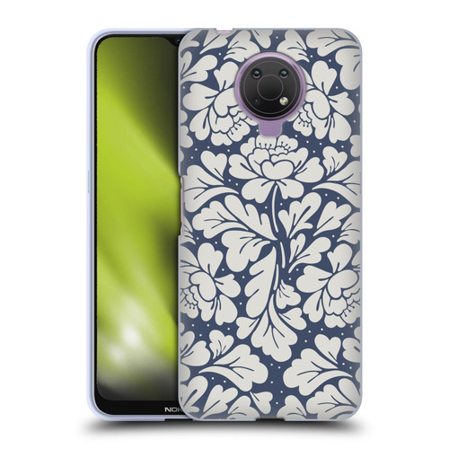 Anis Illustration Graphics Baroque Blue Soft Gel Case for Nokia G10