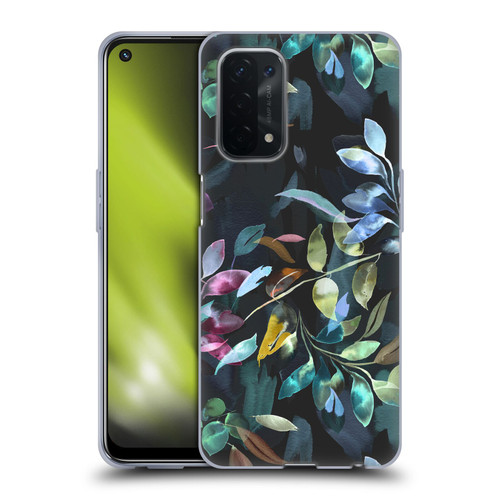 Ninola Botanical Patterns Watercolor Mystic Leaves Soft Gel Case for OPPO A54 5G