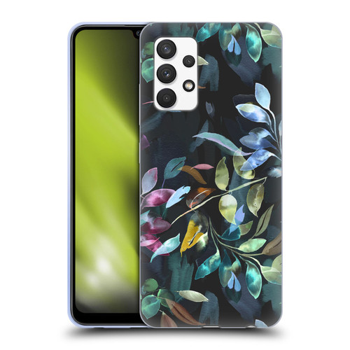 Ninola Botanical Patterns Watercolor Mystic Leaves Soft Gel Case for Samsung Galaxy A32 (2021)