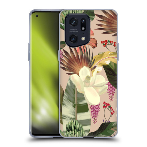 Anis Illustration Graphics New Tropicals Soft Gel Case for OPPO Find X5 Pro