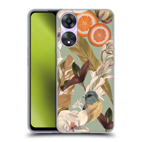 Anis Illustration Graphics New Tropical Pink Soft Gel Case for OPPO A78 5G