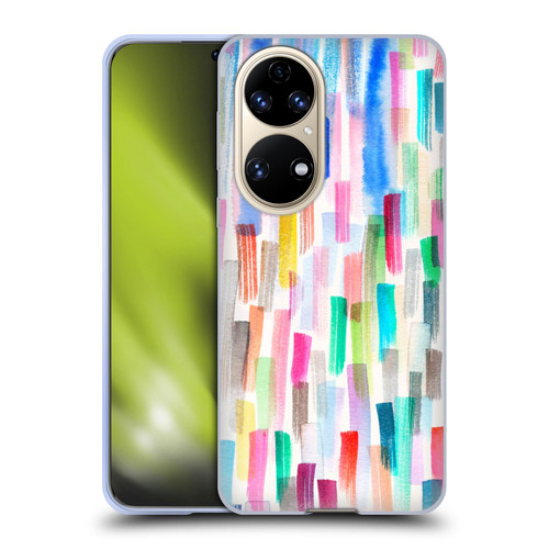 Ninola Colorful Brushstrokes Multi Soft Gel Case for Huawei P50