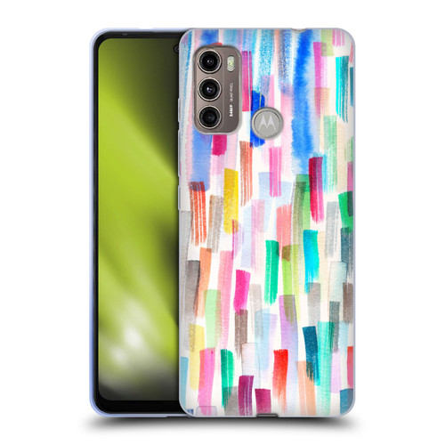 Ninola Colorful Brushstrokes Multi Soft Gel Case for Motorola Moto G60 / Moto G40 Fusion