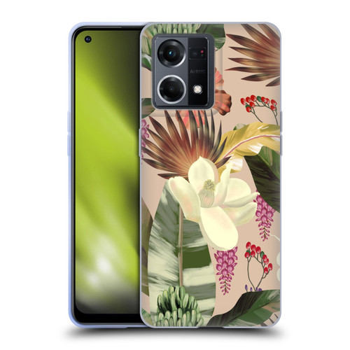 Anis Illustration Graphics New Tropicals Soft Gel Case for OPPO Reno8 4G