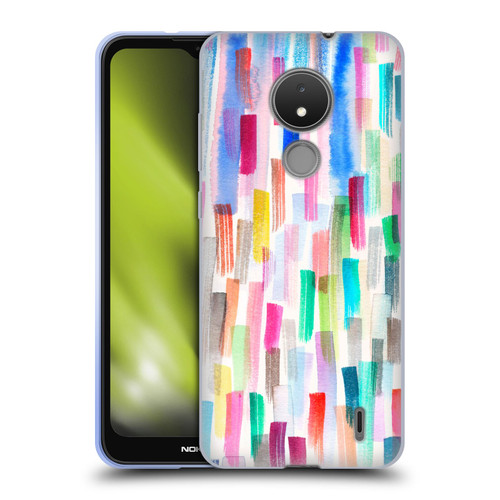 Ninola Colorful Brushstrokes Multi Soft Gel Case for Nokia C21