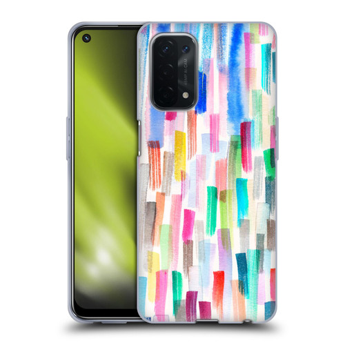 Ninola Colorful Brushstrokes Multi Soft Gel Case for OPPO A54 5G