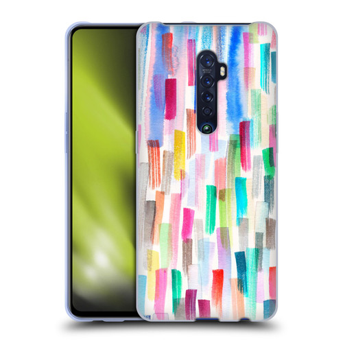 Ninola Colorful Brushstrokes Multi Soft Gel Case for OPPO Reno 2