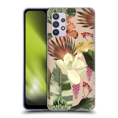 Anis Illustration Graphics New Tropicals Soft Gel Case for Samsung Galaxy A32 5G / M32 5G (2021)