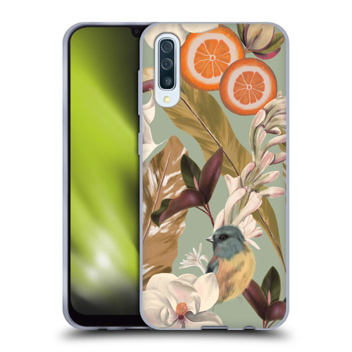 Anis Illustration Graphics New Tropical Pink Soft Gel Case for Samsung Galaxy A50/A30s (2019)
