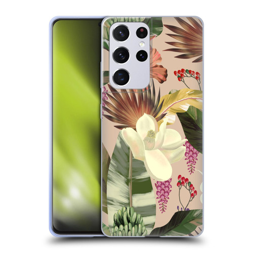 Anis Illustration Graphics New Tropicals Soft Gel Case for Samsung Galaxy S21 Ultra 5G