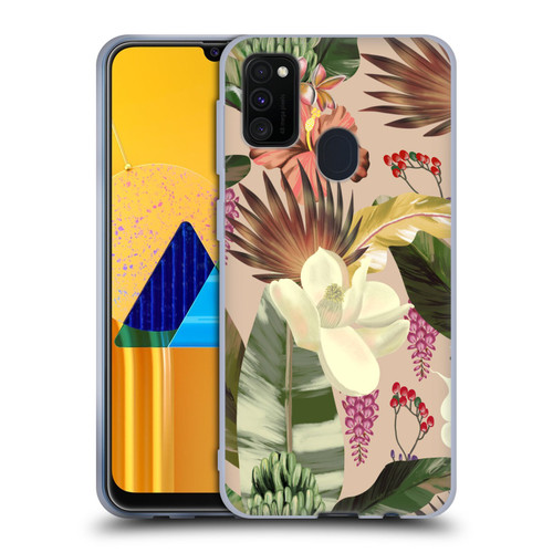 Anis Illustration Graphics New Tropicals Soft Gel Case for Samsung Galaxy M30s (2019)/M21 (2020)