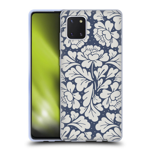 Anis Illustration Graphics Baroque Blue Soft Gel Case for Samsung Galaxy Note10 Lite