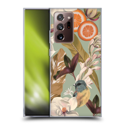Anis Illustration Graphics New Tropical Pink Soft Gel Case for Samsung Galaxy Note20 Ultra / 5G