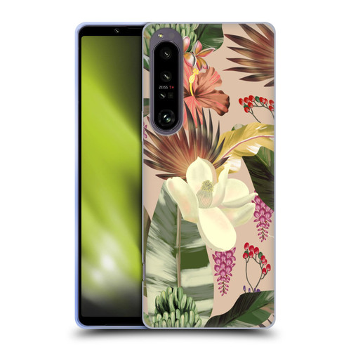 Anis Illustration Graphics New Tropicals Soft Gel Case for Sony Xperia 1 IV