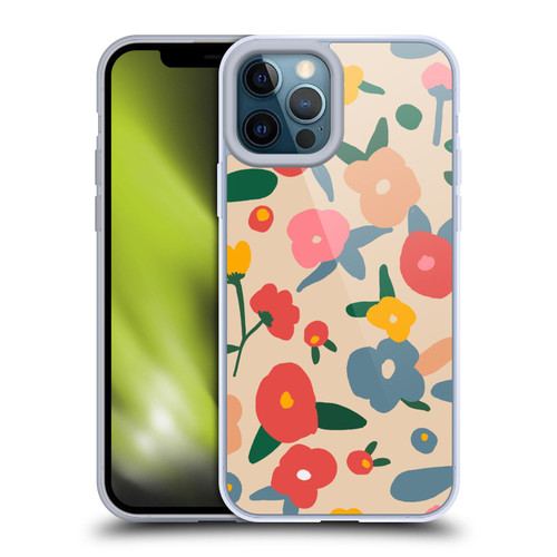 Ninola Nature Bold Scandi Flowers Soft Gel Case for Apple iPhone 12 Pro Max