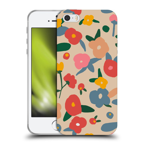 Ninola Nature Bold Scandi Flowers Soft Gel Case for Apple iPhone 5 / 5s / iPhone SE 2016
