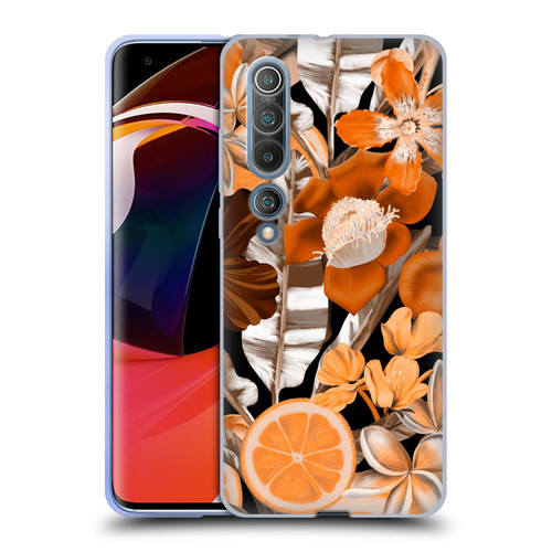 Anis Illustration Graphics Flower & Fruit Orange Soft Gel Case for Xiaomi Mi 10 5G / Mi 10 Pro 5G