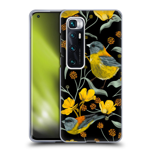 Anis Illustration Graphics Yellow Birds Soft Gel Case for Xiaomi Mi 10 Ultra 5G