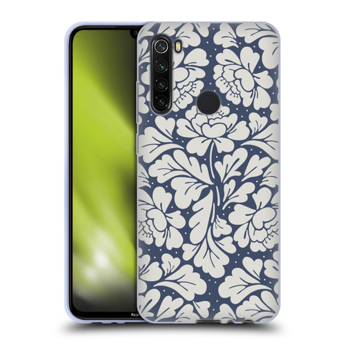 Anis Illustration Graphics Baroque Blue Soft Gel Case for Xiaomi Redmi Note 8T