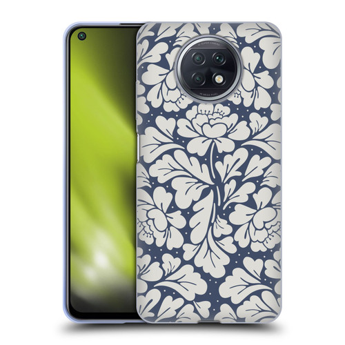 Anis Illustration Graphics Baroque Blue Soft Gel Case for Xiaomi Redmi Note 9T 5G