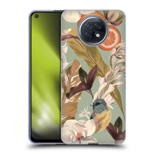 Anis Illustration Graphics New Tropical Pink Soft Gel Case for Xiaomi Redmi Note 9T 5G