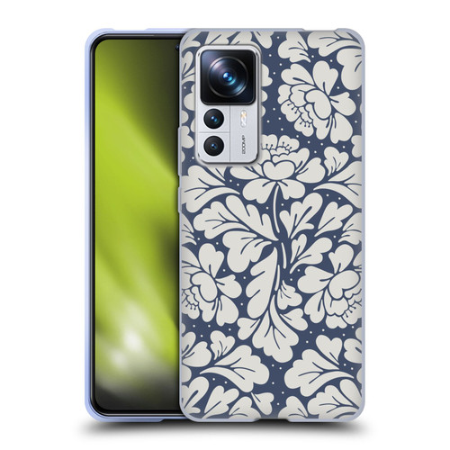 Anis Illustration Graphics Baroque Blue Soft Gel Case for Xiaomi 12T Pro