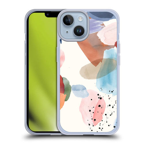 Ninola Pattern Abstract Pastel Soft Gel Case for Apple iPhone 14