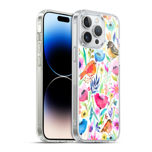 Ninola Summer Patterns Whimsical Birds Soft Gel Case for Apple iPhone 14 Pro Max & MagSafe